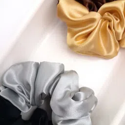 Dvabeautyshop Women Set of 3 Ponytail Holders Scrunchies image 3