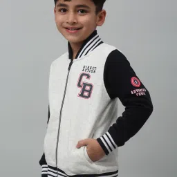 Cantabil Kids Grey Printed Full Sleeves Sweatshirt image 3