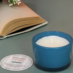 TIED RIBBONS Blue Sea Salt Lychee Scented 10-12 Hours Burn Time Jar Candle-picture-38