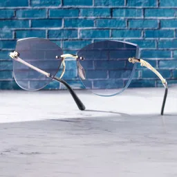 Leeway Unisex Cateye Sunglasses with UV Protected Lens image 2