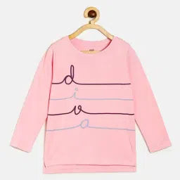 MINIKLUB Kids Pink Printed Full Sleeves Top-picture-27