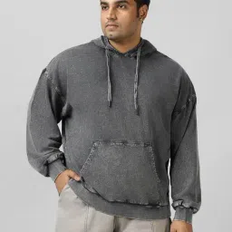 Bewakoof Men Grey Terry Relaxed Fit Graphic Sweatshirt-picture-23