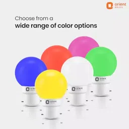 Orient 0.5 W B22 Deco Shine LED Bulb Yellow (Pack of 3) image 3