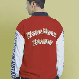 URA STREET Unisex Bomber with Patchwork Jacket image 5