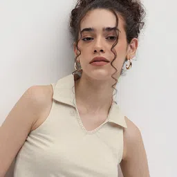 The Roadster Life Co. Polo Collar Sleeveless Slim Perfect T-shirt-picture-32