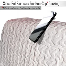 HOMETHREADS Beige & Peach-Coloured Printed Sofa Cover image 2