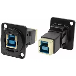 RS PRO Straight Panel Mount USB Connector 1 Port Type B to B, 2035570-picture-48