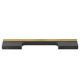 Arosa Cabinet Handle Aluminium PVD Gold / Black 160 mm Size, CH-AL-82-160MM-PVDGDBL image 3