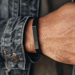 RUHI COLLECTION Unisex Hand Painted Rhodium-Plated Cuff Bracelet image 4