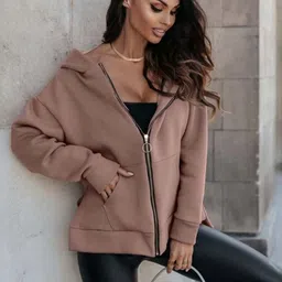 HERE&NOW Women Hooded Open Front Jacket image 3