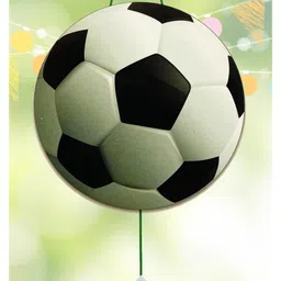 Funcart Soccer Birthday Stripe Pull String Pinata Khoi Bag - Multicolor-picture-10