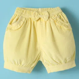 Wonderchild Solid Pocket Detailed Corduroy Shorts - Lime-picture-28