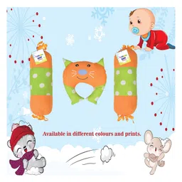 Toddylon Baby Pillow for Head Shaping with 2  Bolsters - Orange image 2