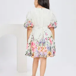 Peppermint Floral Print Fit & Flare Dress image 2