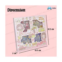 FunBlast Cute Girl Theme Washi Stickers 100 Sheets (Assorted Design) image 3