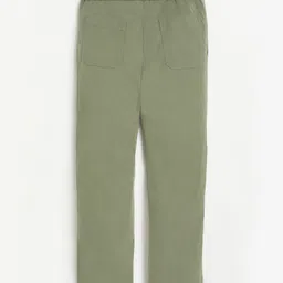 Campana 100% Cotton Solid Pant - Sage Green image 4