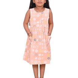 Megha Overseas Polka Dot Print A-Line Dress-image-70