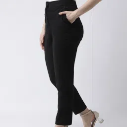KASSUALLY Black Relaxed Fit Trousers image 3