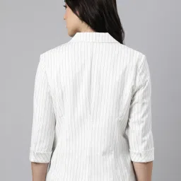 showoffff SHOWOFF White Striped Blazer image 3