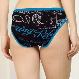 AROUSY Black & Green Printed Hipster Panties - Pack Of 6 image 3