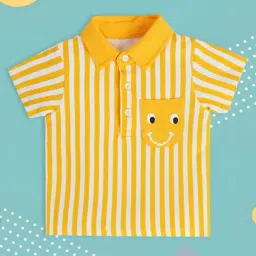 MINIKLUB Orange Baby Boys Short Sleeve Polo T-Shirt-image-76