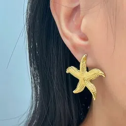 Estailo fashion Gold Plated Animal Shaped Studs image 3