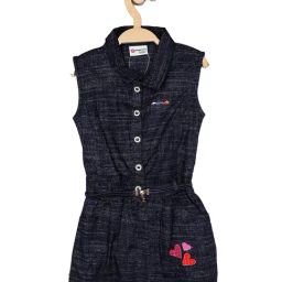 Peppermint Kids Navy Striped Dress-picture-4