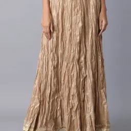 Elleven Beige Cotton Skirt-image-98