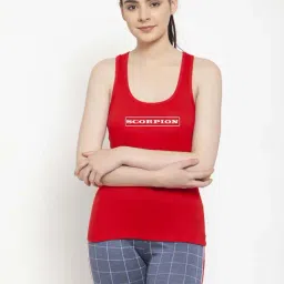 Friskers Red Graphic Print Camisole-picture-10