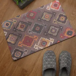 HOSTA HOMES Multicolor PVC Anti-Skid Door Mat - Set of 1-picture-10