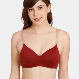 Rosaline by Zivame Maroon Padded T-Shirt Bra-image-90