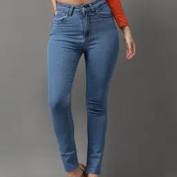 showoffff SHOWOFF Clean Look Blue Skinny Fit Jeans-picture-31