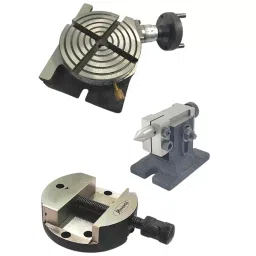 Assorts Precision Rotary Table 100 mm (4 Inch) with Tailstock, & Round Vice/Vise (with 80 mm Round Vice)-picture-10