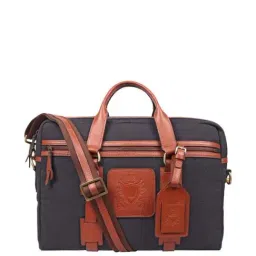 Hidesign Blue Leather Medium Laptop Messenger Bag-picture-44