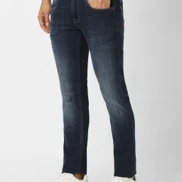 Van Heusen Navy Cotton Slim Fit Jeans image 3