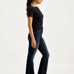 Levi's Women's High Rise 725 Bootcut Navy Jeans image 3