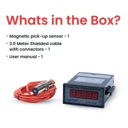 Systems Tech HTM 590 Contact Type & TM 802 Digital Panel Mount Tachometer with Magnetic Pick-up Sensor image 5