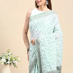 SHANVIKA Floral Printed Pure Cotton Saree-picture-14