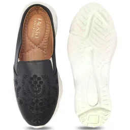 Fausto Women's Black Mule Shoes image 3