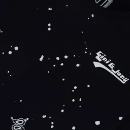 Gini & Jony Kids Black Cotton Printed T-Shirt image 3