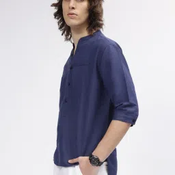 Iconic Men Solid Regular Fit Polyester Shirt image 3