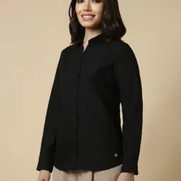 Allen Solly Black Regular Fit Shirt image 3