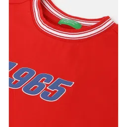 United Colors of Benetton Kids Red Printed T-Shirt image 3