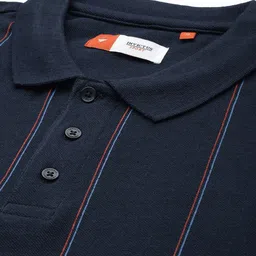 INVICTUS Short Sleeves Striped Polo Collar T-shirt image 2