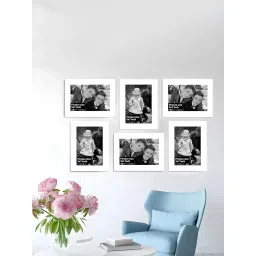 Art Street Synthetic Wood White Photo Frame (5 x 7 Inch) - Set of 6 image 3