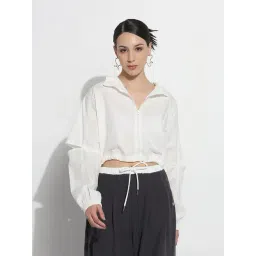 SHOWOFFFF White Solid Jacket image 2