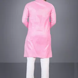 Attigo Pink Cotton Blend Kurta Sets-picture-13