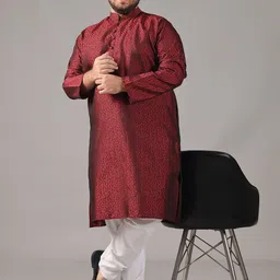 SOJANYA PLUS Men Regular Kurta with Pyjamas-picture-1