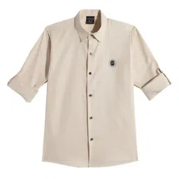 Charchit Boys Cream Cotton Shirt-picture-28