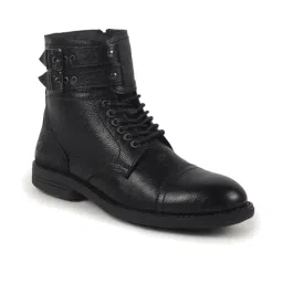 FAUSTO Men's Black Casual Boots image 2